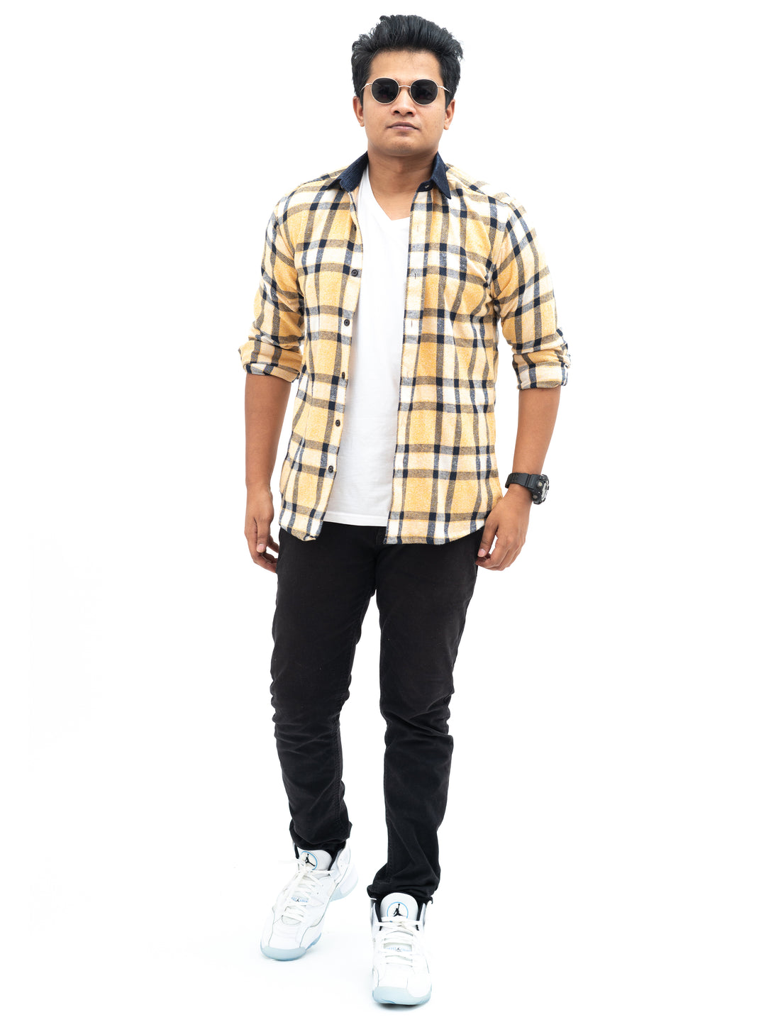 Sandal Casual Check brushed shirt