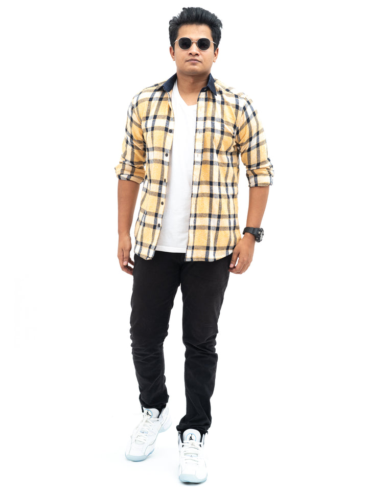 Sandal Casual Check brushed shirt